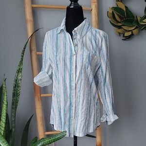 Chaser Striped Button-Up Shirt